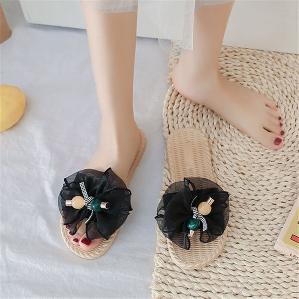 Size:5-9 Women Casual Bow Style Flat Slippers