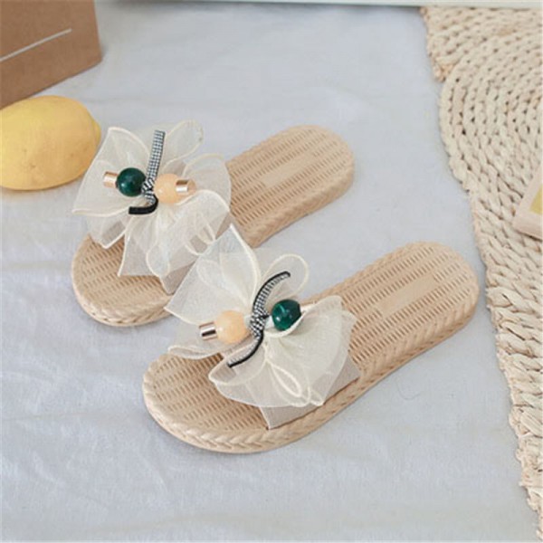 Size:5-9 Women Casual Bow Style Flat Slippers