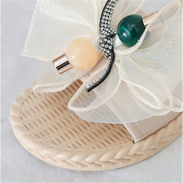 Size:5-9 Women Casual Bow Style Flat Slippers