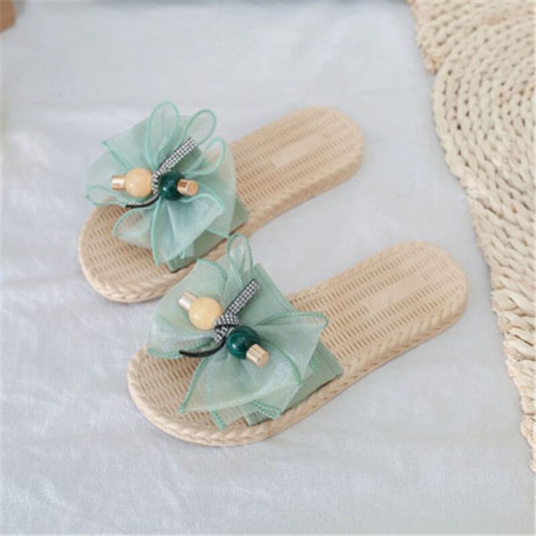 Size:5-9 Women Casual Bow Style Flat Slippers