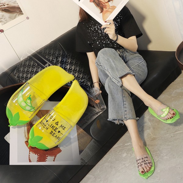 Women Fashion Pea Shaped Flat Slippers