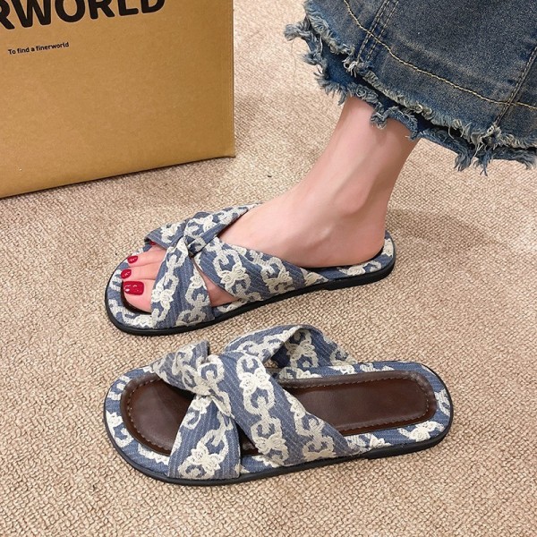 Plus Size Women Fashion Flat Slippers