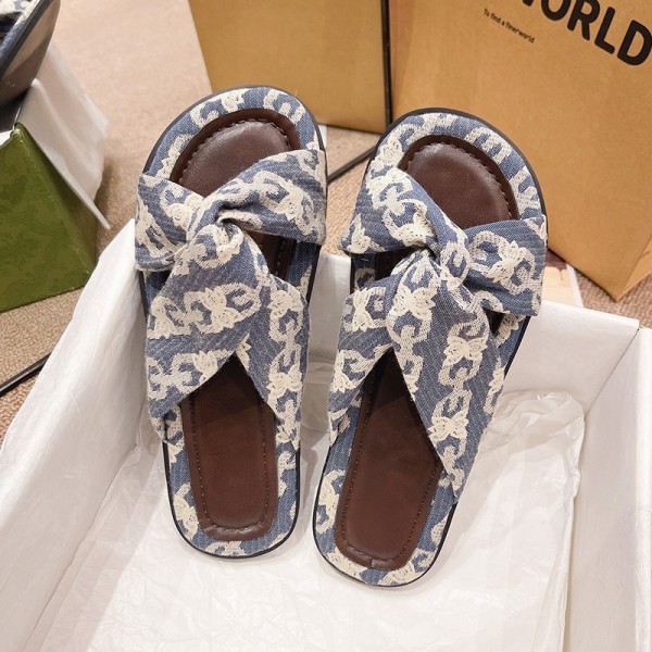 Plus Size Women Fashion Flat Slippers