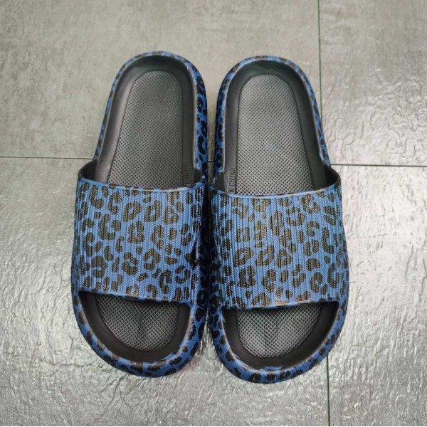 Women Fashion Plus Size Leopard Printed Round Flat Slippers