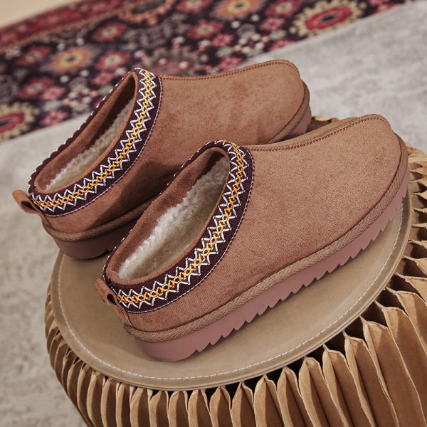 Autumn And Winter Women Ethnic Style Plush Snow Boots